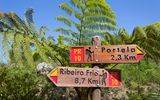 Hinweisschilder, Wanderweg Madeira