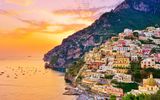 Positano bei Sonnenuntergang